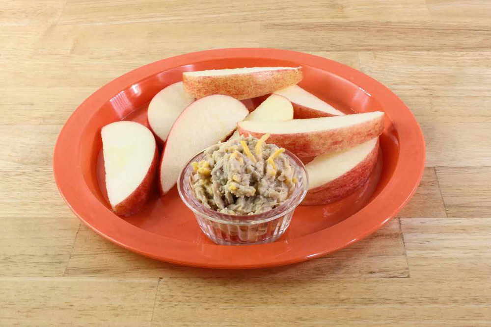 Tuna Salad and Apple Slices